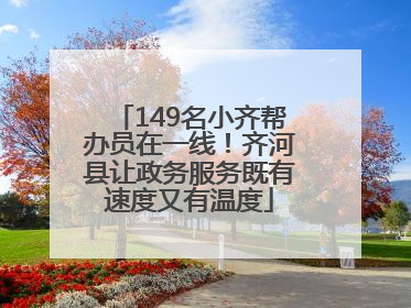 149名小齐帮办员在一线！齐河县让政务服务既有速度又有温度